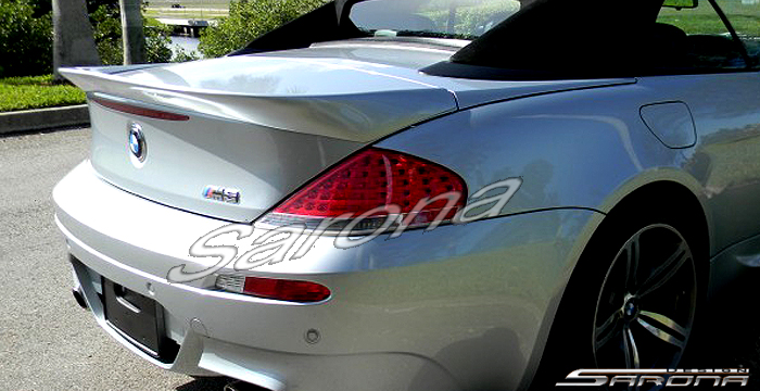 Custom BMW 6 Series Trunk Wing  Convertible (2004 - 2007) - $390.00 (Manufacturer Sarona, Part #BM-039-TW)